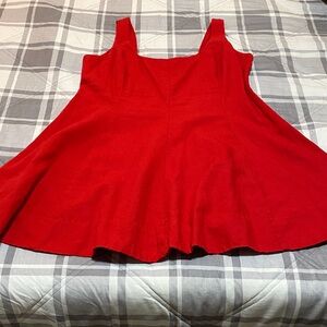 GAP Vibrant Red Women's Mini Flare Dress size Large Petite